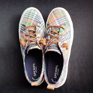 Sperry Woman's Multicolor Plaid Sneakers